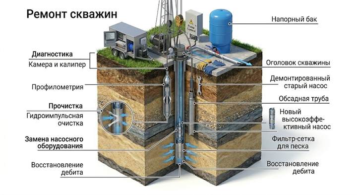 Ремонт скважин в Алатыре